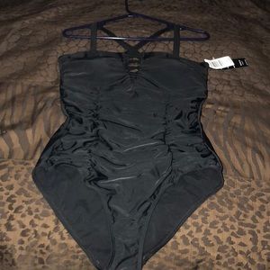 Black Silky Sexy Fun Bathing Suit